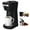 CM208-RS-Black, variant on 2 in 1 Single Serve Coffee Maker for K Cup Pods & Ground Coffee, Mini K Cup Coffee Machine with 6 to 14 oz Brew Sizes, Single Cup Coffee Brewer with One-Press Fast Brewing, Reusable Filters,Blue