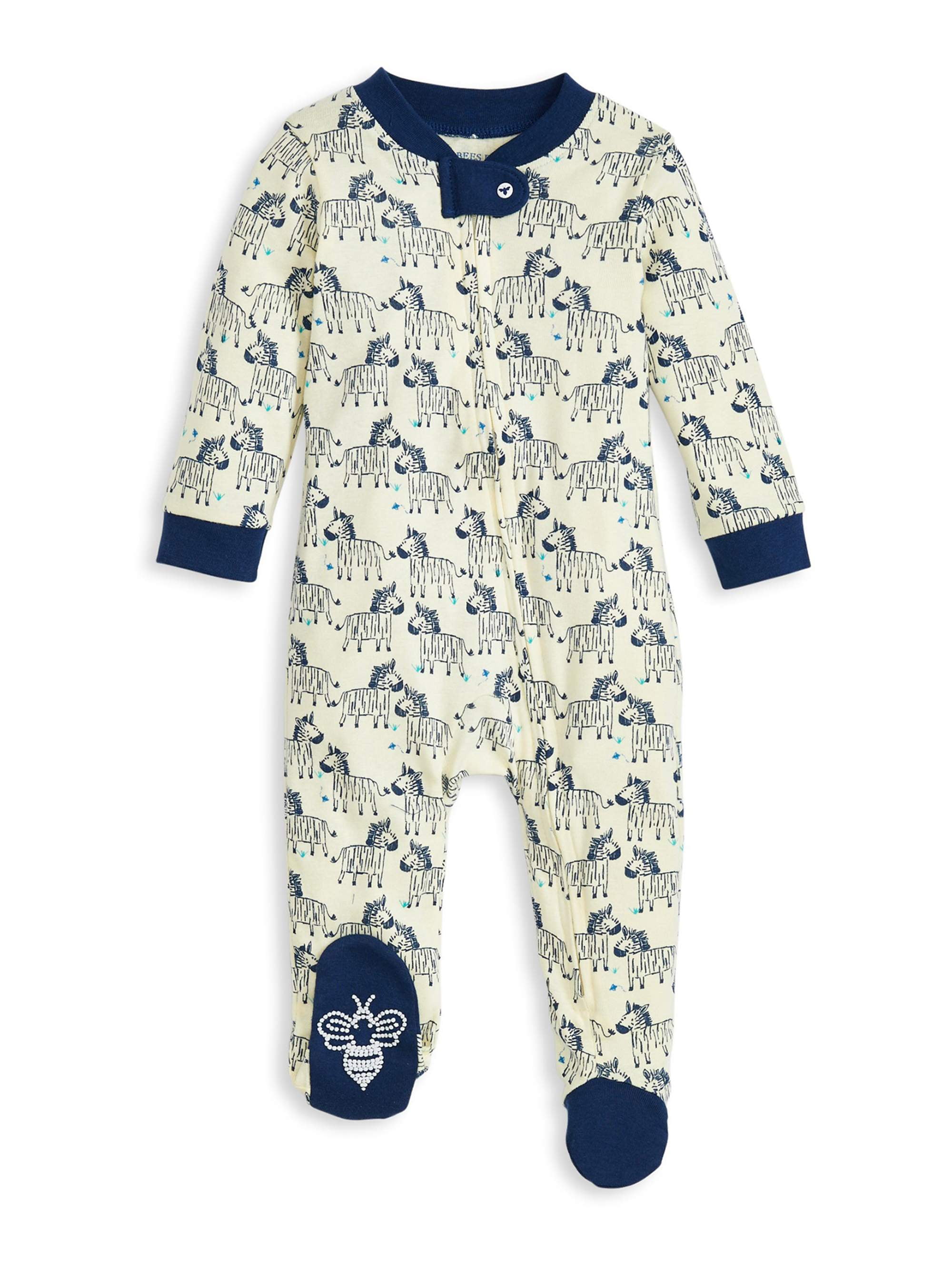 Burt's Bees Baby Newborn Baby Boy Organic Sleep 'N Play Footed Pajamas