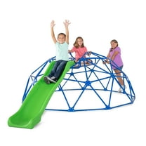 Deluxe 8.5' Diameter Metal Dome Climber with 6ft 1pc Blow Molded Slide