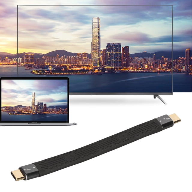 Cable Corto USB C, Cable Corto USB C A USB C Carga Rápida 40 Gbps 100 W PD Soft Para Tableta Para Teléfonos Móviles