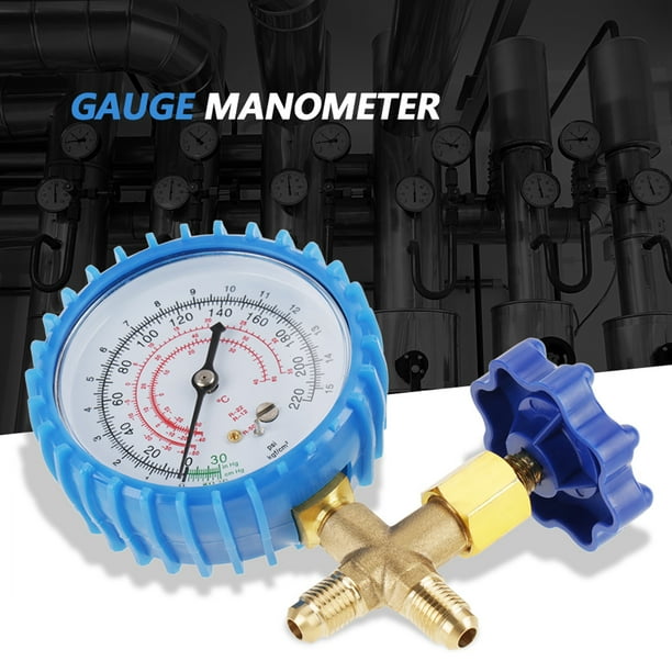 Refrigerant Recharge Pressure Gauge, Air Conditioning Pressure Gauge