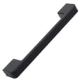 thumbnail image 2 of 5 in. Center Embossed Leather Strip Cabinet Pulls, Matte Black, 2 of 3