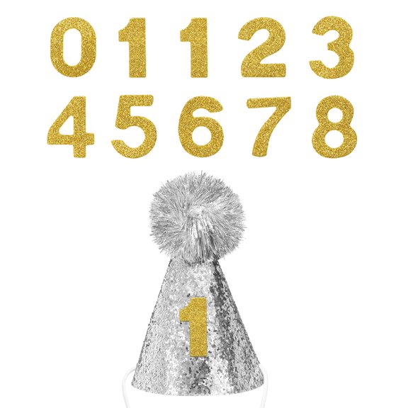 Uxcell Dog Birthday Hat, Pet Party Cone Hat Cute, Silver 3.2x4.7"