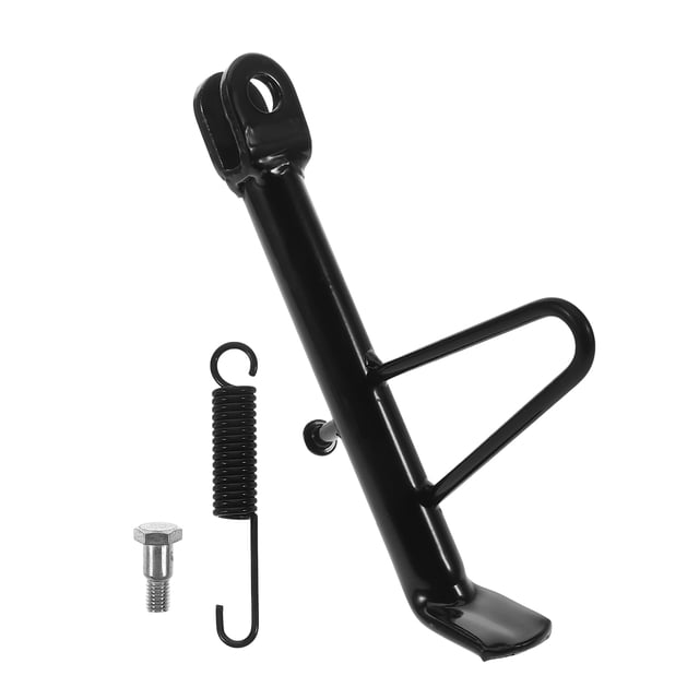 Pata de cabra universal para motocicleta, soporte lateral para motocross, scooter eléctrico y minimoto, soporte de estacionamiento ajustable y duradero