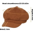 thumbnail image 2 of Women's Newsboy Hats Fashion Vintage 8 Panels Visor Beret Cabbie Cap Ladies Paperboy Cap, 2 of 6
