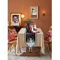 thumbnail image 5 of Table Runner Dresser Scarves Winter Snowman Christmas Tree Cotton Linen Burlap Table Cover Snowflake Cardinal Black Lattice Table Runners for Family Kitchen Dining Holiday Party Banquet Decor, 5 of 5