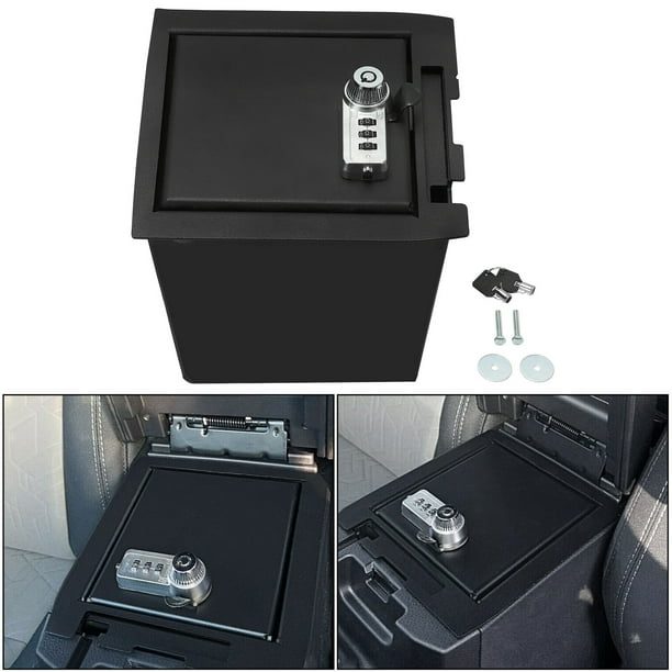 Kojem Center Console Gun Safe Storage Box Lock Console Vault Compatible