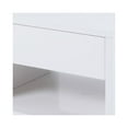 thumbnail image 3 of Contemporary Storage End Table With Metallic Base, Glossy White, 3 of 5