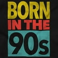 thumbnail image 2 of Vintage Distressed Born in the 90s Womens Slim Fit Graphic Tee Brisco Brands S, 2 of 5