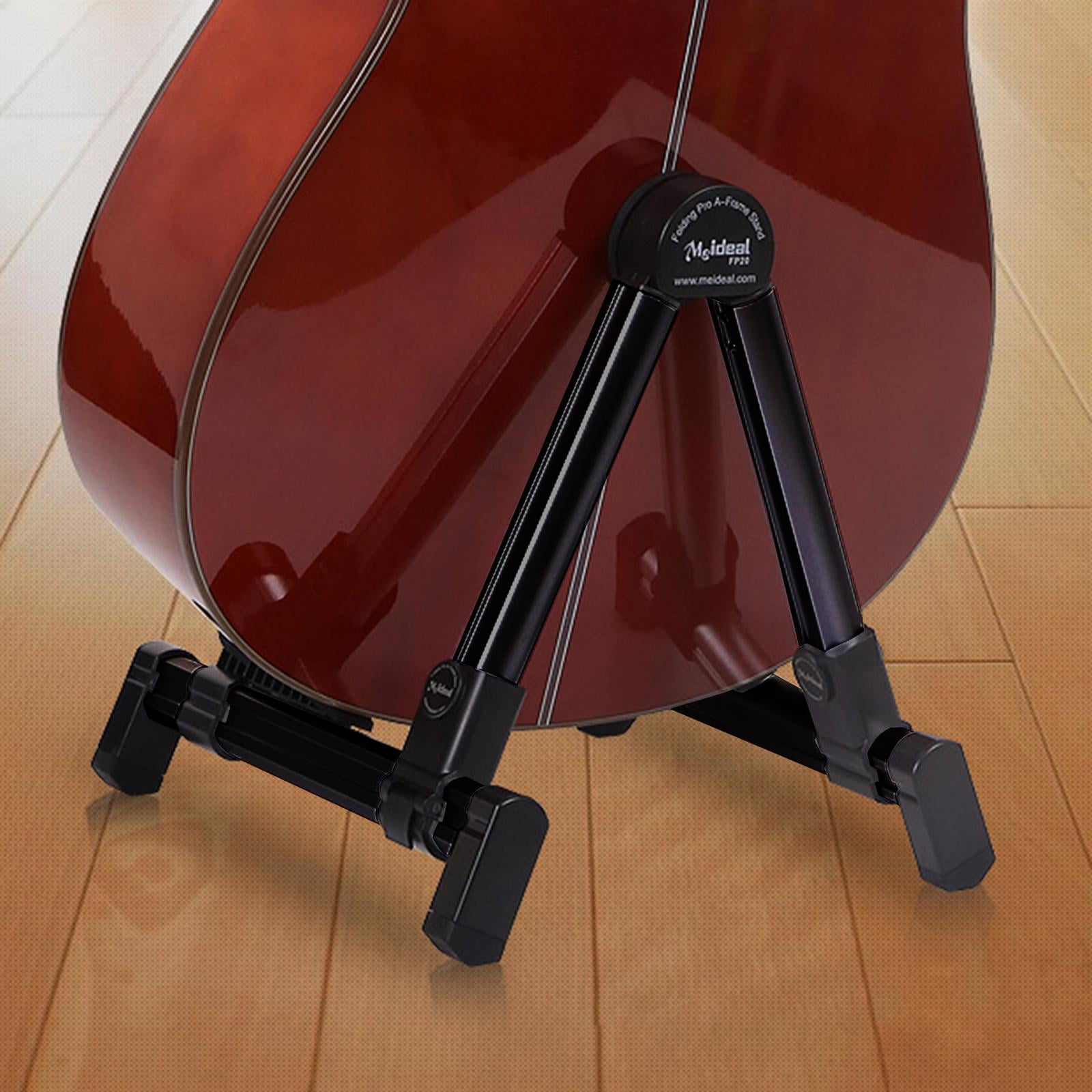 STARTIST Electric Guitar Stand Floor Guitar Stand A Frame Stable Foldable Tripod Professional Guitar Folding Stand for Electric Guitar Black