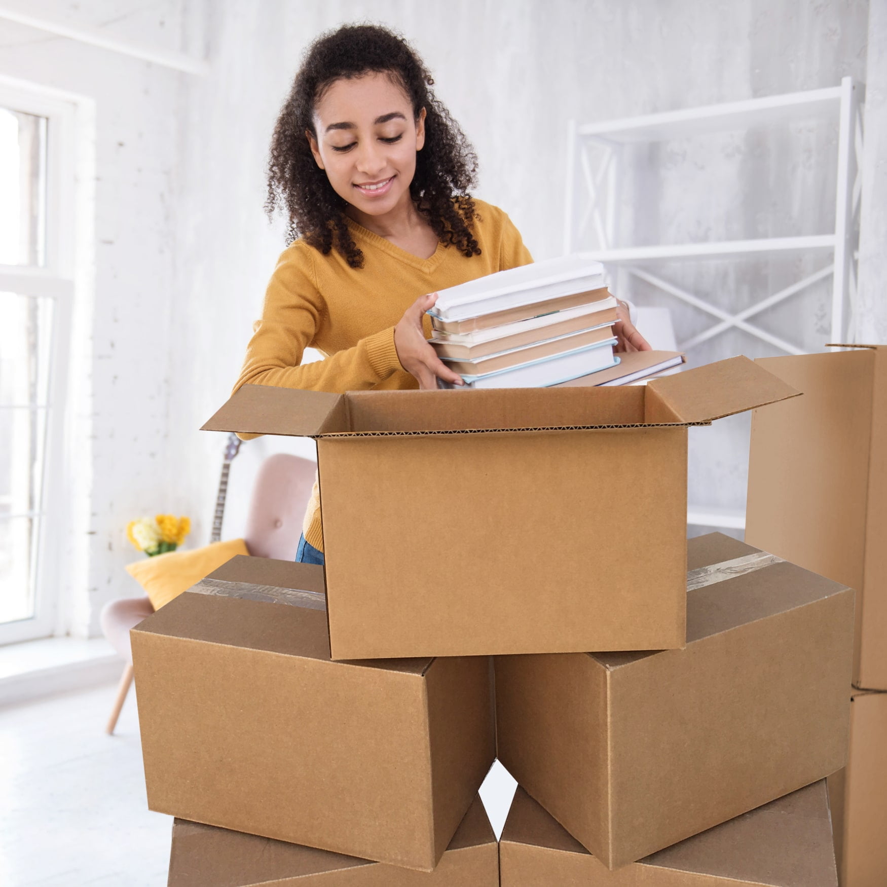 uBoxes 1 Room Wardrobe Moving Kit 10 Packing Boxes and Moving Supplies