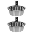 thumbnail image 1 of 2 juegos de comederos elevados para perros que ahorran espacio y se montan en la pared. Comedero de acero inoxidable para perros. Cuencos colgantes para comida y agua., 1 of 8