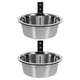 thumbnail image 1 of juegos de comederos elevados para perros que ahorran espacio y se montan en la pared. Comedero de acero inoxidable para perros. Cuencos colgantes para comida y agua., 1 of 5
