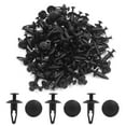 thumbnail image 2 of Unique Bargains 100Pcs Black Plastic Rivets Fastener Retainer Push Type Clips 7mm for Car, 2 of 2
