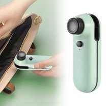 Mini Bag Sealer 2-in-1 USB Rechargeable, Handheld Heat Sealer & Cutter for Snacks, Chips & Food Storage, Green