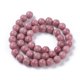 thumbnail image 2 of Natural Rhodonite Bead Strands Round 8mm Hole: 1mm about 45~47pcs/strand 15 inch, 2 of 3