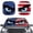 American Flag Eyes, variant on Jiueut Cow Spot Print Car Sunshades Front Windshield Sunshade Reflect Sun UV and Heat Foldable Windshield Sun Shade Protect Your Vehicle for Most SUVs and Truck