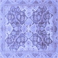 thumbnail image 1 of Ahgly Company Indoor Square Oriental Blue Traditional Area Rugs, 5' Square, 1 of 4