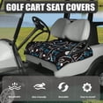 thumbnail image 3 of Whosucclay Golf Silhouette Golf Cart Seat Cover, Anti-Slip Storage Pockets Wear-Resistant Golf Cart Seat Towel Blanket for Most 2-Seat Golf Carts, 3 of 7
