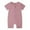 Purple, variant on WERYOUNG Girls Boys Bodysuits Summer Solid Color Zipper Short Sleeve Rompers Girls Versatile Onesie,Beige,6-12 Months