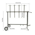 thumbnail image 2 of Auto Body Paint Stand Painting Rack Bumper Holder Car Door Hood Fender Panel, 2 of 19