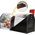 thumbnail image 4 of Christmas Red Truck Golden Retriever Dog Magnetic Mailbox Cover Large 21 X 25 in Winter Snowflake Xmas Tree Snowman Mail Box Covers Decals Wraps Post Box Outdoor Decorations, 4 of 6