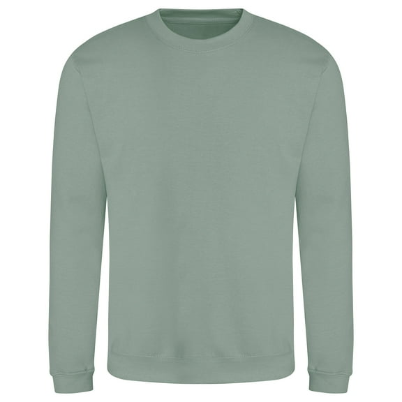 Just Hoods By AWDis - Adult Midweight College Crewneck Sweatshirt - JHA030 - DUSTY GREEN - 3XL