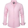 thumbnail image 1 of J.VER Camisas de vestir para hombre, camisa formal de manga larga, elástica, sin arrugas, informal, con botones, 1 of 4