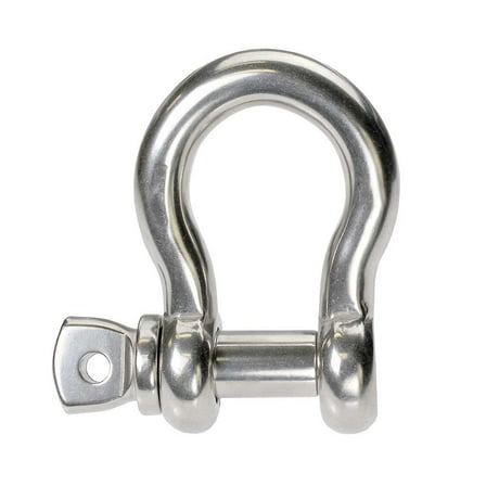 3/16" Stainless Steel Screw Pin Anchor Shackle - Import - 0.325 Tons