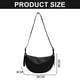 thumbnail image 2 of Bolso bandolera informal de PU de nueva moda para mujer, bolso Joker jiaozi, negro, 2 of 5