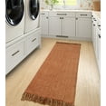 thumbnail image 2 of SUNDEREY 2'x5' Washable Runner Rug,2x5ft Bohemian Hallway Runner, Cotton Woven Reversible Entryway Rug, Modern Stain Resistant Boho Rug Low-Pile Throw Rug for ‎Dining Room Office,Red, 2 of 7