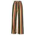 thumbnail image 3 of REALiKUN Women's Plus Size High Rise Striped Boho Printed Drawstring Waist Tapered Pants Multicolor XL, 3 of 6