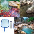 thumbnail image 3 of KAKOWELY 1pc Shallow Pool Fishing Net Swimming Pool Fishing Net Pool Cleaning Net (Blue),47.24X"X11.42"X1.18", 3 of 5