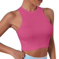 thumbnail image 4 of Crop Tops For Women Garage Sleek Scoop Cami Spaghetti Strap Tank Top Ropa Deportiva Para Mujer Cute Simple Tops Athletic Tank Tops For Women Cute Summer Tops Causal Top, 4 of 5