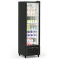 thumbnail image 2 of Zzistar Commercial Refrigerator, 11.6 Cu. Ft Display Fridge Merchandiser Upright Beverage Cooler, Single Glass Door Fridge with LED Light, Adjustable Shelves & Drink Organizers, Black, 2 of 7