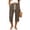 Coffee, variant on Tqcoqu Women's Waffle Knit Capri Pants Drawstring Waist Side Pockets Summer Beach Casual Pants,Black Women's S-XXL
