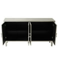 thumbnail image 7 of Stylish and Functional 4-Door Storage Cabinet with Pine Legs and MDF for Living Room Bedroom,and Kitchen, Champagne, 7 of 7