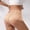 Khaki, variant on Tummy Control Lace Boyshorts for Women Mid Rise Breathable Soft Daily Underwear Panties