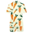 thumbnail image 3 of Rbaofujie Chemises de Nuit pour Filles Femmes Décontractées Imprimées Col Rabattu Manches Courtes Blouse Mode Short Ensemble de Pyjama Pantalon de Pyjama pour Femmes, 3 of 4