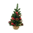 thumbnail image 2 of jifeng Mini Christmas Tree Decoration Small Artificial Christmas Tree Mantel Home Decor 14cmx14cmx30cm, 2 of 9