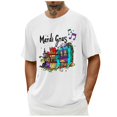 thumbnail image 4 of Casual Summer Tops Carnaval Impreso de Manga Corta Cuello Redondo, Poliéster Ligero para la Fiesta de Verano de Primavera, 4 of 9