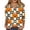 Ginger #066, variant on Shirts for Women Halloween Funny 3/4 Sleeve T Shirts Horror Pumpkin Witch Hat Printed Pullover Spooky Button V Neck Tops Holiday Three Quarter Length Blouses, 3XL