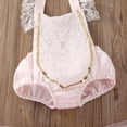 thumbnail image 3 of Baby Girls 2PCS Set Halter Lace Backless Romper Solid Color Mesh TuTu Skirt Set, 3 of 10