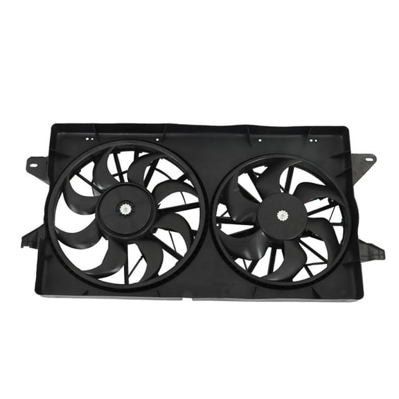 Genrics Dual Engine Radiator Cooling Fan with Shroud Assembly Replacement for Ford Mercury 2004-2007