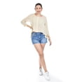 thumbnail image 5 of Blusa con abertura en espalda Roman Fashion /Juvenil, 8036 (Hueso) beige G, 5 of 5