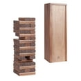 thumbnail image 1 of WE Games Wood Block Party Game that Tumbles - Includes 12 in. Wooden Box - 54 Walnut Stained Blocks, 1 of 7