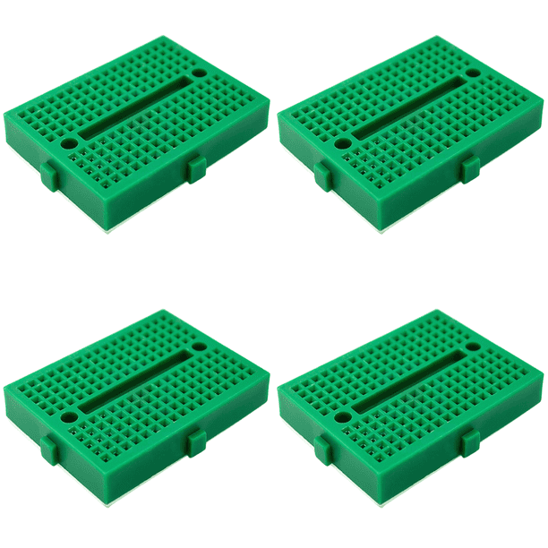 Mini placa pruebas SYB-170 placa pruebas sin soldadura 35x47 mm para kit bricolaje (verde)