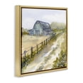 thumbnail image 2 of Stupell Industries Rustic Lodge Blue Barn Lane Gold Floating Frame Canvas Art, 25 x 25, by Patti Bishop, 2 of 8