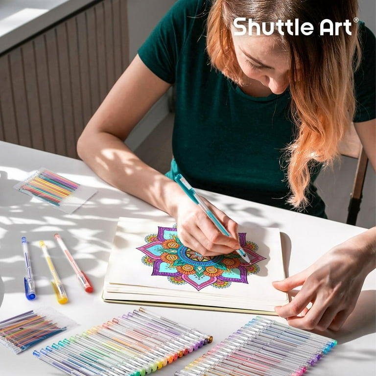 Shuttle Art Glitter Gel Pens, 40 Colors with Refills photo 8
