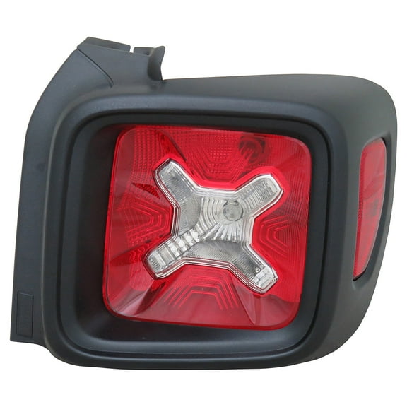 KAI New CAPA Certified Standard Replacement Passenger Side Tail Light Assembly, Fits 2015-2020 Jeep Renegade